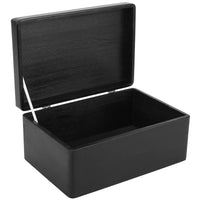 1 x RAW Customer Returns Creative Deco Large Black Wooden Box with Lid 30 x 20 x 14 cm -1cm Easter Decoration Box Wooden Box Memory Box Baby Storage Box Toy Box For Wedding, Birthday - RRP €25.67