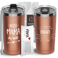 1 x RAW Customer Returns Darlena Thermo Mug Best Mom Thank You Mom gift, birthday gift Coffee mug to go with saying Thank you gifts for mom for birthdays, Mother s Day or Christmas 500 ml - RRP €18.99