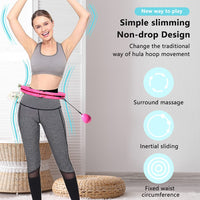 3 x Brand New Hula Hoop with weight ball and knobs, Smart Hula Hoop for adults, Hoola Hoop for weight loss, Quiet fitness hoop with 24 segments - RRP €86.52