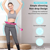 10 x Brand New Hula Hoop with weight ball and knobs, Smart Hula Hoop for adults, Hoola Hoop for weight loss, Quiet fitness hoop with 24 segments - RRP €288.4