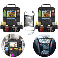 3 x Brand New Tohoee 2 Pack Car Back Seat Organizer for Kids 1 Pack Car Seat Storage Net Waterproof Car Seat Protector Kick Mats Protection for Car Seat with Pockets and 12 Inch iPad Tablet Tablet Compartment - RRP €61.2