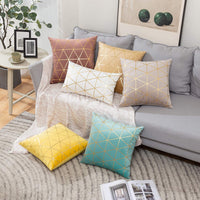 1 x Brand New MIULEE Set of 2 Velvet Cushion Covers Grid Modern Decorative Pillowcase Decorative Pillowcases Sofa Cushions Soft Throw Pillows Decoration with Hidden Zipper for Sofa Office Bed 50 x 50 cm Heart Wood - RRP €19.2