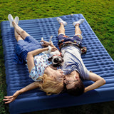 1 x RAW Customer Returns Relefree Outdoor Sleeping Mat 2 Persons 140x200 cm Ultra-Size Inflatable with Foot Press - Double Air Mattress Improved Camping Waterproof - Sleeping Mat for Outdoor Hiking Backpacking - RRP €59.98