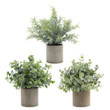 1 x RAW Customer Returns Lacusmall artificial flowers plant set potted flowers decorative fake plant artificial plastic plants indoor outdoor for home office desk bathroom kitchen DIY decor gift - RRP €19.76