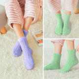 1 x RAW Customer Returns SIMIYA Cuddly socks for women, 5 pairs, stopper socks, non-slip socks, winter socks, fluffy with nubs, warm bed socks, plush socks, slipper socks, non-slip size 39-42 - RRP €12.79