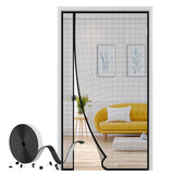 1 x RAW Customer Returns fowong Updated Left Right Opening Magnetic Fly Screen Door 80x210 cm, Insect Protection Fly Curtain with Self-Adhesive Velcro for Balcony Door Without Drilling, Unobstructed View - RRP €24.99