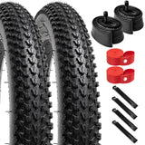 1 x RAW Customer Returns YunSCM Pack of 2 14 Inch Bicycle Tires 14x1.95 Coat 50-254 Plus Pack of 2 14 Inch Tube 14x1.75 2.125 AV32mm Valve Compatible 50 54-254 Bicycle 14x1.90 14x1.95 14x2.0 Tire and Tube - RRP €38.22