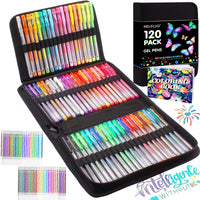 1 x RAW Customer Returns 120 Pack Glitter Gel Pens, 60 Cute Pens with 60 Gel Pen Refills for Adult Coloring and Drawing Doodling Writing Crafts - RRP €21.02