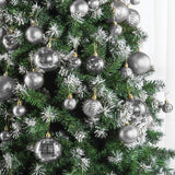 4 x Brand New Prextex Christmas Ball Ornaments for Christmas Decorations - 36 Pack Shatterproof Ornaments with Hanging Loop for Holiday and Party Decoration Combination of 6 Styles in 3 Sizes Silver  - RRP €79.96