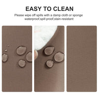 1 x RAW Customer Returns DWCN Brown Tablecloth 135x180cm Stain Protection Washable Table Linen Waterproof Tablecloth for Dining Room, Garden, Party, Wedding or Household - RRP €15.99