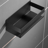 1 x RAW Customer Returns Kelelife shower shelf, no drilling required, black shower basket, self-adhesive bathroom shelf made of stainless steel for bathroom, kitchen - RRP €20.68