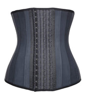 1 x RAW Customer Returns TwinsFlame Women s Latex Waist Trainer Gift Tape Measure Body Full Bust Corset Training Sport Corset, Black 25 Steel Bones, XS For Waist 56-61CM  - RRP €59.99