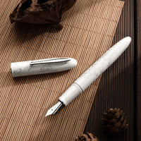 1 x RAW Customer Returns erofa Hongdian N23 White Rabbit Fountain Pen, Iridium Extra Fine Nib Silver Trim, New Year Lucky Rabbit Carving Design, Smooth Writing Pen with Converter and Metal Pen Box Set - RRP €34.78