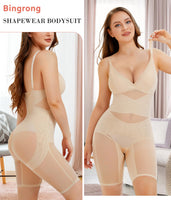 1 x RAW Customer Returns Bingrong Women s Slimming Shapewear Slimming Underwear Adjustable Shoulder Strap Shapewear Invisible Bodysuit Shaper Containing Body Shaping Slimming Belly Shaper Thigh Shapewear - RRP €28.32