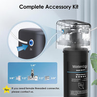 1 x RAW Customer Returns Waterdrop 15UB Bottom Water Filter System with Dedicated Faucet, NSF ANSI 42 Certified, 60,000 Liter Water Filtration System, Reduces 99.99 Lead, Chlorine, Bad Taste - RRP €84.99