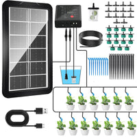 1 x RAW Customer Returns Aytop Garden Drip Irrigation System, Solar Powered Automatic DIY Watering System with IP65 Waterproof and 12 Time Modes for Plants on the Balcony, in the Plant Bed and in the Greenhouse - RRP €40.99