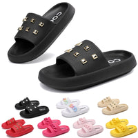 1 x RAW Customer Returns AX BOXING slippers women summer floppy cloud shoes platform pummys non-slip cozislides soft slippers size 36-41 EU black, 39 EU  - RRP €22.99