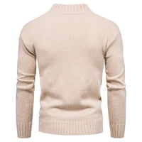 1 x Brand New CELANDA Men s Turtleneck Sweater Slim Fit Knit Sweaters Warm Basic Sweaters Pullover,M,Brown-Khaki - RRP €35.99