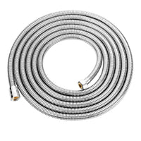 1 x RAW Customer Returns Aopoy Straight Long Shower Hose 5M, Flexible Stainless Steel Shower Hose, Hand Shower Hose Anti-twist Leak-proof, G1 2 Inch Interface, Shower Hose Extension - RRP €17.26