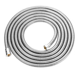 1 x RAW Customer Returns Aopoy Long Shower Hose 3M, Flexible Stainless Steel Shower Hose, Hand Shower Hose Anti-twist Leak-proof, G1 2 Inch Interface, Shower Hose Extension - RRP €15.37