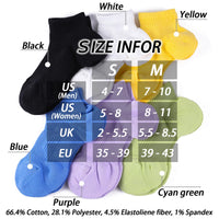 7 x Brand New likloks Sports Socks for Men and Women Ankle Crew Padded Bubble-Free Sports Cotton Breathable Padding Socks Size S - RRP €125.93