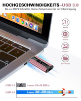 1 x RAW Customer Returns 256GB USB Stick for Phone, Pen Drive 4-in-1 High Speed 3.0 Interface for IOS, Android and PC, USB Stick with External Memory for Phone, Smartphone, Computer, Laptop, Data, Photos Film - RRP €34.93