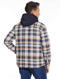 1 x Brand New MAGCOMSEN Men s Winter Casual Shirt Checked Fleece Shirt Hoodie Cotton Long Sleeve Flannel Shirt Men Thermal Work Shirt Lined Plaid Coat Casual Check Shirt Jacket with Removable Hood Yellow M - RRP €80.98