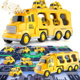 6 x Brand New Ci Vetch Toddler Toys for 2 3 4 5 6 Year Old Boys, 7 in 1 Construction Trucks Veihicle Playset with Play Mat, Birthday for Boys Girls Toddlers Kids - RRP €199.56