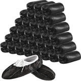 1 x RAW Customer Returns 400 Pieces 200 Pairs Disposable Shoe Covers and Overshoes for Floor, Carpet, Shoe Protection, Durable, Non-Slip Black  - RRP €20.17