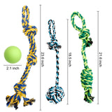 3 x Brand New Youngever Large Dog Rope Toys Set for Large Dogs, Puppy Dogs, Puppy Chew Toys Teething Toys Dog Rope Chew Toys for Medium to Large Dogs Pack of 4  - RRP €61.2