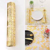 1 x RAW Customer Returns Table Runner, Table Runner Pink Gold 11 inch x 49 foot Nonwoven Table Runner Pink Table Decoration Rose Gold Runner for Wedding Valentine s Day Birthday Baby Shower Christmas Rose Gold  - RRP €20.4