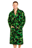 1 x RAW Customer Returns CityComfort Men s Bathrobe in Cotton Terry, Long Absorbent and Soft Dressing Gown M - 4XL M L, Green  - RRP €26.64