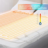 1 x RAW Customer Returns BEDSURE Electric Mattress Pads-High Voltage W2 140x160 DE Polar Fleece heated underblanket 140 x 160 cm, 4 temperature levels with overheating protection, double control, 10 hours. - RRP €16.13