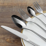 1 x RAW Customer Returns BEWOS cutlery set for 6 people, 30-piece cutlery set including knife, fork, spoon, cutlery stainless steel mirror polished, dishwasher safe - RRP €24.23