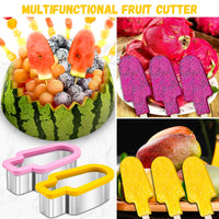 5 x Brand New 3Pcs Creative Watermelon Cutter, Melon Cutter, Watermelon Popsicle Molds, Fruit Cutter, Watermelon Scoop, Melon and Fruit Separator, DIY Fruit Cutter - RRP €30.2