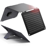 1 x RAW Customer Returns BigBlue 20W ETFE Solar Charger Foldable 5V 4A Max. , SolarPowa 20 Portable Solar Panel with USB-A and USB-C, IP65 Waterproof, with Stand, Compatible with Cell Phone, Tablet, Samsung, LG etc. - RRP €55.07