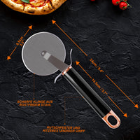 1 x RAW Customer Returns SOUTHGATE Perforated Peel and Pizza Cutter - Set of 2 Pizza Peel Hard Anodized Aluminum Stainless Steel Removable Non-Stick 30 x 35cm, Large Pizza Knife 8.5 x 24cm - RRP €37.3