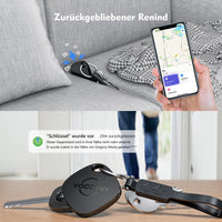 1 x RAW Customer Returns VOCOlinc Key Finder 2 Pack, Smart Air Tracker Tag Compatible with Apple Find My APP iOS ONLY , Bluetooth Finder for Wallets, Bags, Suitcases More, Replaceable Battery, Black - RRP €30.0