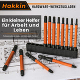 1 x RAW Customer Returns Hakkin 12 piece Torx bits set, 1 4 Phillips Pozidriv screwdriver 75mm long bit set for cordless screwdriver PZ2 PH2 T10 T15 T20 T25 T30 T40 S2 impact wrench screwdriver set - RRP €12.6