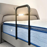 2 x RAW Customer Returns C1 bed riser, grab handles for seniors, bed entry aid, height-adjustable grab handle, bed guard, LED sensor light to prevent falls at night, safety and stability - RRP €108.16