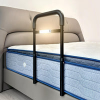 4 x RAW Customer Returns C1 bed riser, grab handles for seniors, bed entry aid, height-adjustable grab handle, bed guard, LED sensor light to prevent falls at night, safety and stability - RRP €212.86