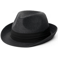 1 x RAW Customer Returns FURTALK Fedora Ladies Panama Hat Men Straw Trilby Look Various Sizes Beach Hat - RRP €21.6