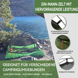 1 x RAW Customer Returns Clostnature 1-person tent for camping - waterproof outdoor ONE man, ultralight trekking, with small pack size for single person, beach, festival - RRP €83.83