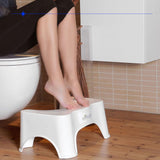 1 x RAW Customer Returns Dr. Wellthy - Medical stool - hemorrhoids, constipation, irritable bowel syndrome, flatulence - efficient bowel emptying by squatting - laxative aid, chair, stool, toilet stool - 41.5x24x17 cm - white - RRP €28.99