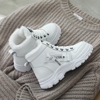 1 x RAW Customer Returns Yeeteepot Women s Winter Boots Warm Snow Shoes Ankle Boots Casual Walking Boots Non-slip Hiking Boots White 38 EU 39 CN - RRP €45.99