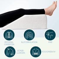 1 x RAW Customer Returns Dreamzie Leg Pillow - Shape Memory Therapeutic Leg Cushion - Back Pain, Knees, Post-Surgery, Heavy Legs, Circulation - Breathable Washable Hypoallergenic - RRP €45.4