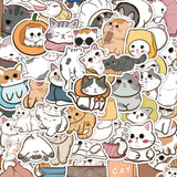 1 x Brand New Qpout 122PCS Cute Cat Stickers - RRP €20.4