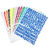 2 x Brand New 12 Sheets Self-Adhesive Letters, Letter Number Stickers, for Sticking Scrapbook Letters Waterproof Vinyl Alphabet Stickers for Mailbox Signs Window Door Scrapbooking Mixed Color  - RRP €40.8