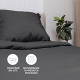 1 x RAW Customer Returns Dreamzie Duvet Cover Bed 135x200 cm with 1 Pillowcase 80x80 cm - Beige - Duvet cover 135x200 made of 100 Microfiber. Duvet Cover Certified without Chemical Products Oeko Tex  - RRP €13.1