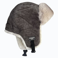 33 x Brand New Uktunu Winter Warm Hat Unisex Earflap Bomber Hats Faux Fur Russian Bomber Hat for Outdoor Activities, Grey-brown - RRP €498.96